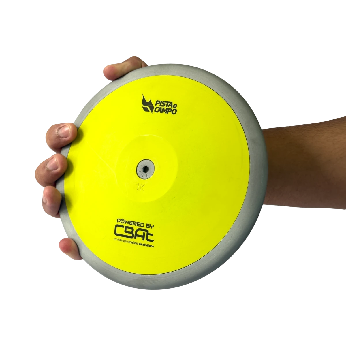 Disco de atletismo de aço e ABS 1Kg Powered by CBAt