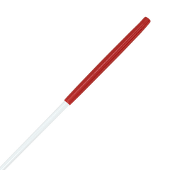 Estilete Ginástica Rítmica Fibra Vidro 60cm Branco Gracios - Empunhadura Preta