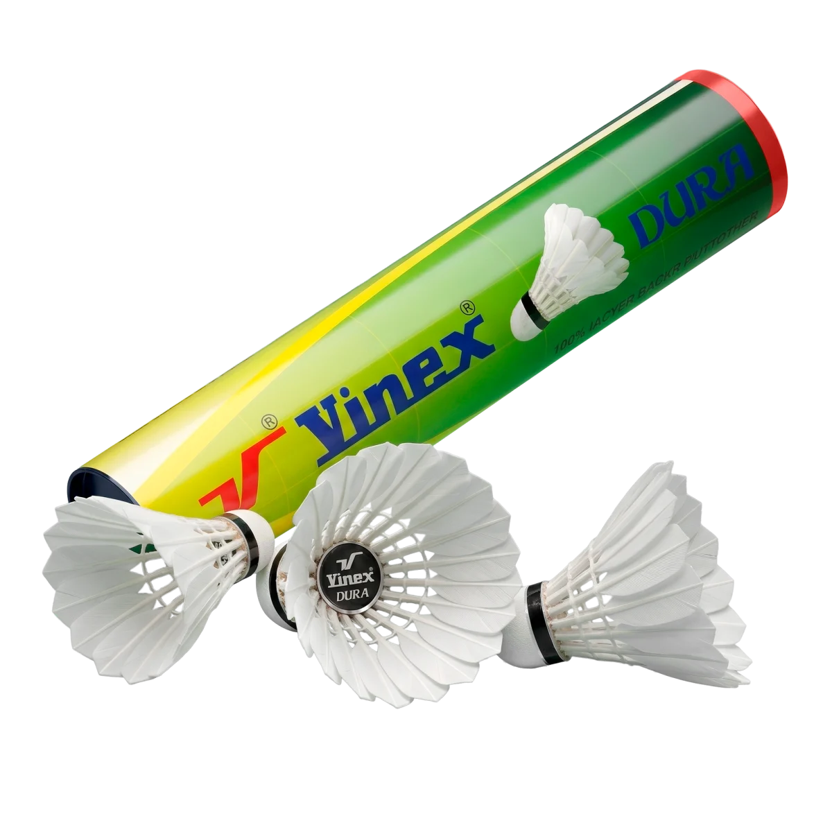 Peteca/volante de badminton com penas Vinex - cnj com 10 und