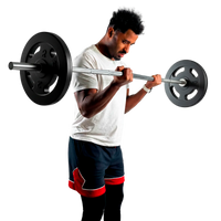 Barra de Musculação Reta 1,50m Maciça 28mm e Presilhas Envolst
