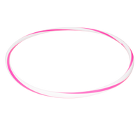 Arco de ginástica rítmica bambolê em espiral 60cm de diâmetro Gracios - Azul e Branco