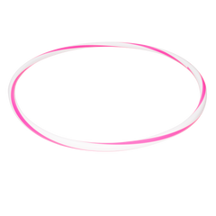 Arco de ginástica rítmica bambolê em espiral 60cm de diâmetro Gracios - Azul e Branco