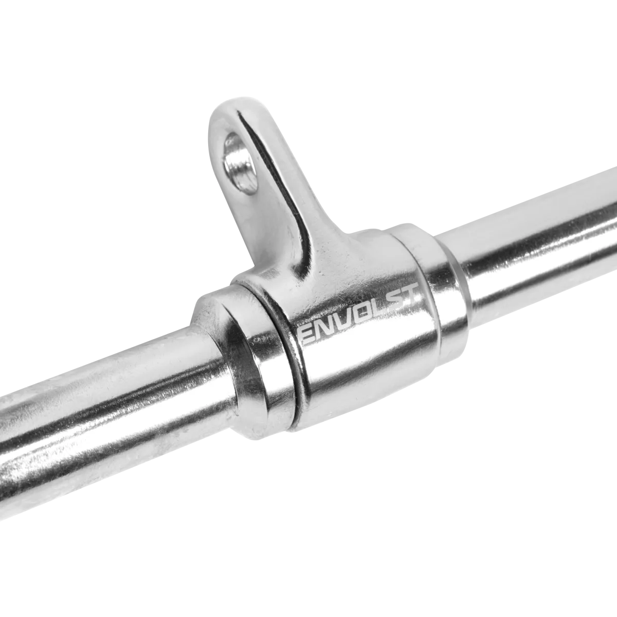 Puxador Pulley Costas 1,20m Cromado Maciço com Giro Envolst
