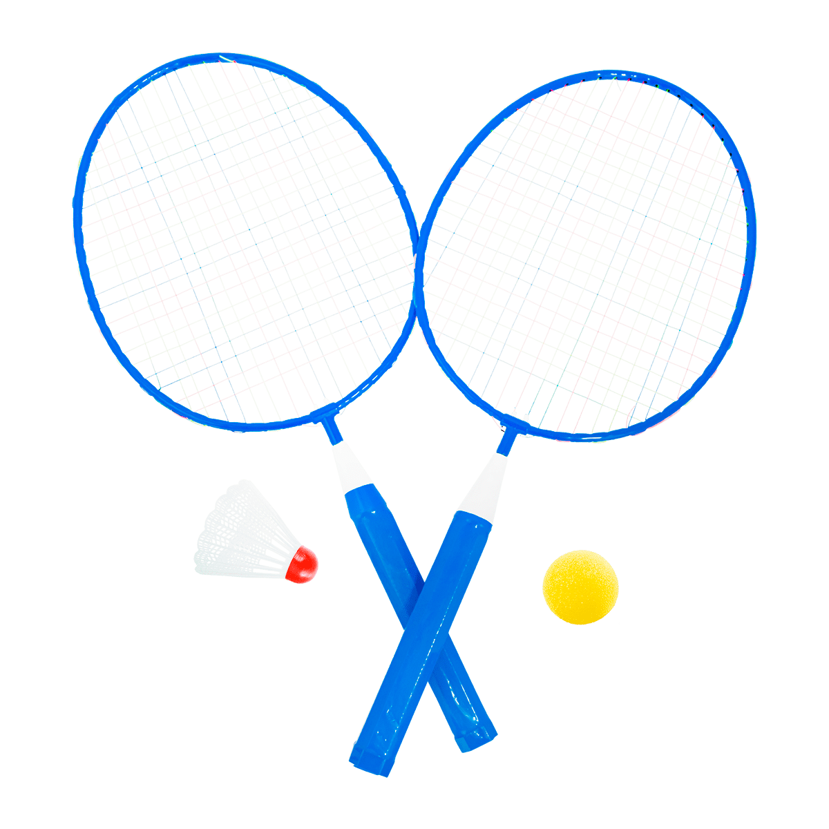 Kit de Badminton Infantil com 2 Raquetes, 1 Peteca e 1 Bola de Espuma Loire						