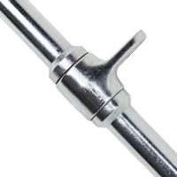 Puxador Barra Reta 50cm Pulley Cromado Maciço com Giro Envolst