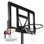Tabela de basquete adulto móvel com poste, tabela de acrílico e aro Velden