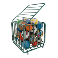 Carrinho guarda volumes de aço para transporte e armazenagem de bolas Pista e Campo