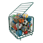 Carrinho guarda volumes de aço para transporte e armazenagem de bolas Pista e Campo