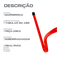 Barreirinha de agilidade em plástico ABS 30cm de altura Velden