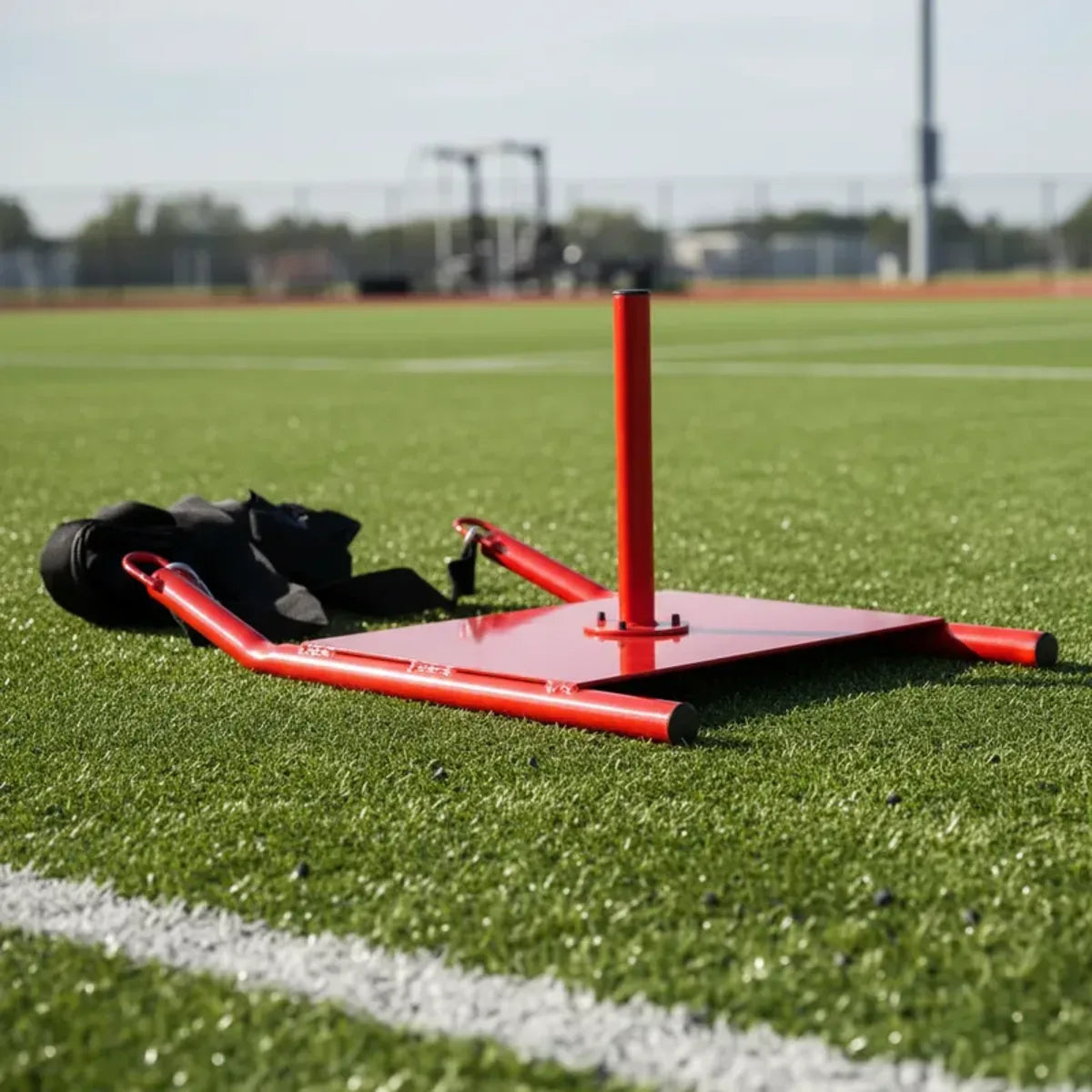 Trenó para treinamento de força reforçado (fechado) Pista e Campo