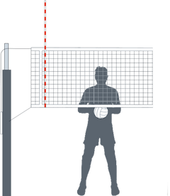 Antenas (par) de voleibol de fibra de vidro Velden