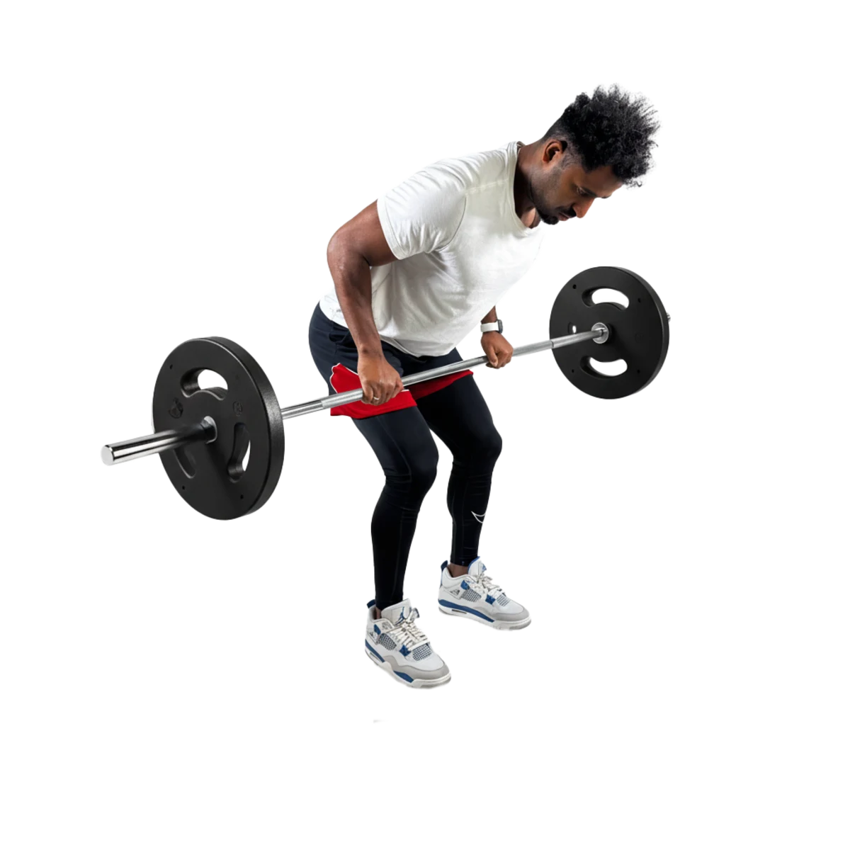 Barra de Musculação Reta 1,80m Maciça 28mm e Presilhas Envolst