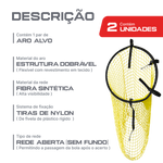 Aro alvo redondo de rede de nylon para trave de futebol Velden