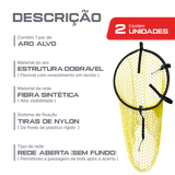 Aro alvo redondo de rede de nylon para trave de futebol Velden