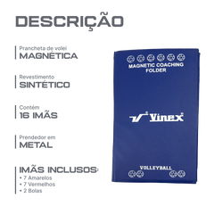 Prancheta magnética para treinador de handebol Vinex