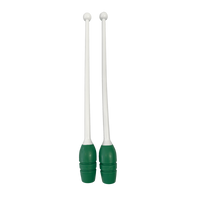 Maça oficial ginástica rítmica juvenil 40cm conectável Pista e Campo - Preto e Rosa