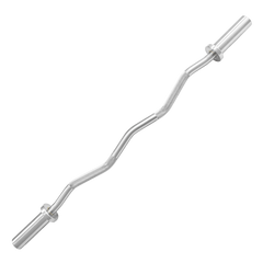 Barra W Curl 1,20m Olimpica Hard Cromo Profissional Envolst