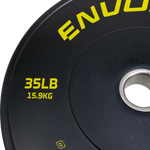 Anilha Olímpica Bumper para Crossfit e LPO 35Lb Envolst
