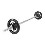 Barra de Musculação Reta 1,20m Maciça 28mm com Rosca Envolst
