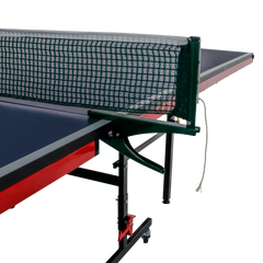 Mesa de tenis de mesa de aco e madeira azul com rede 6202-18MM