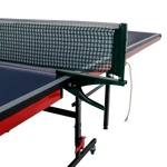 Mesa de tenis de mesa de aco e madeira azul com rede 6202-18MM