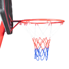 Tabela de basquete infantil móvel com poste, quadro plástico e aro Pista e Campo
