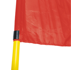 Bandeirola de escanteio oficial de futebol de campo reclinável Velden - cnj com 4 und Cor das bandeiras:Vermelho