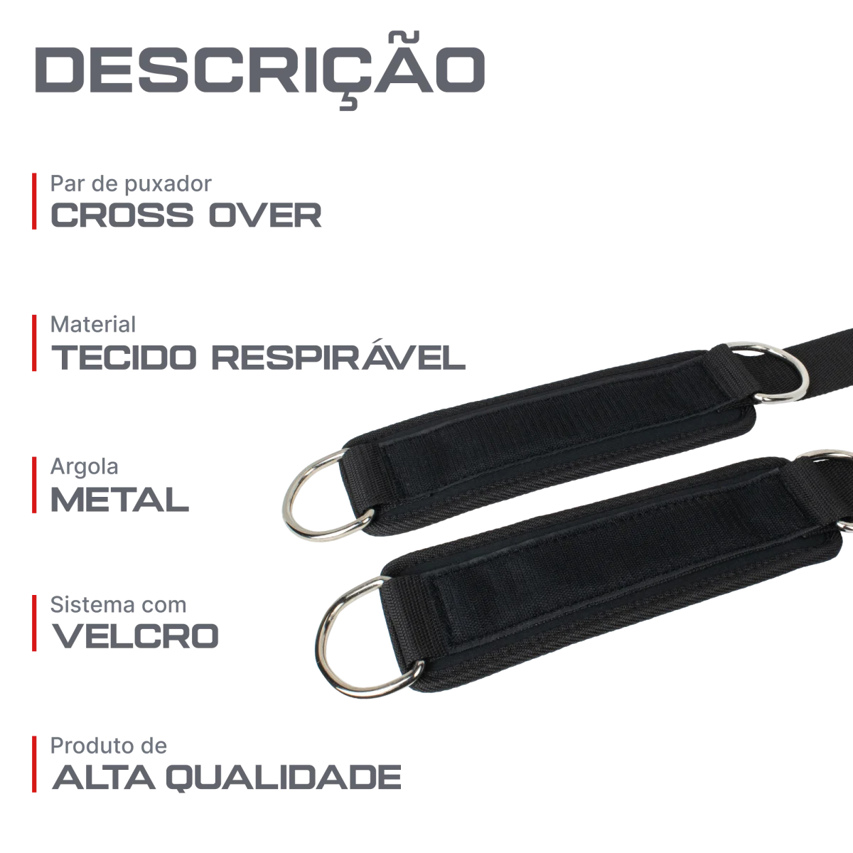 Tornozeleira Alça Ajustável para Polia Crossover Envolst