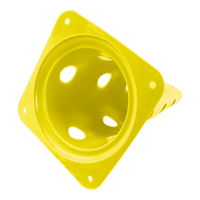 Cone plástico de agilidade furado 50cm Velden - Amarelo