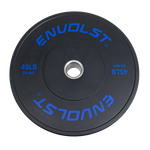 Anilha Olímpica Bumper para Crossfit e LPO 45Lb Envolst