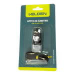 Apito de plástico tipo Fox com cordão Velden - Preto
