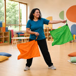 Bandeiras de tecido para malabarismo (swing flags) Pista e Campo - cnj com 6 und