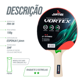 Raquete de tênis de mesa 2 estrelas Vortex Jintai