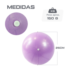 Bola de pilates inflável overball 25cm Pista e Campo
