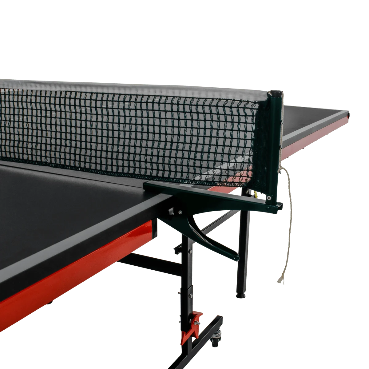 Mesa de tenis de mesa de aco e madeira preto com rede 6202-18MM