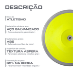 Disco de atletismo de aço e ABS 1Kg Powered by CBAt