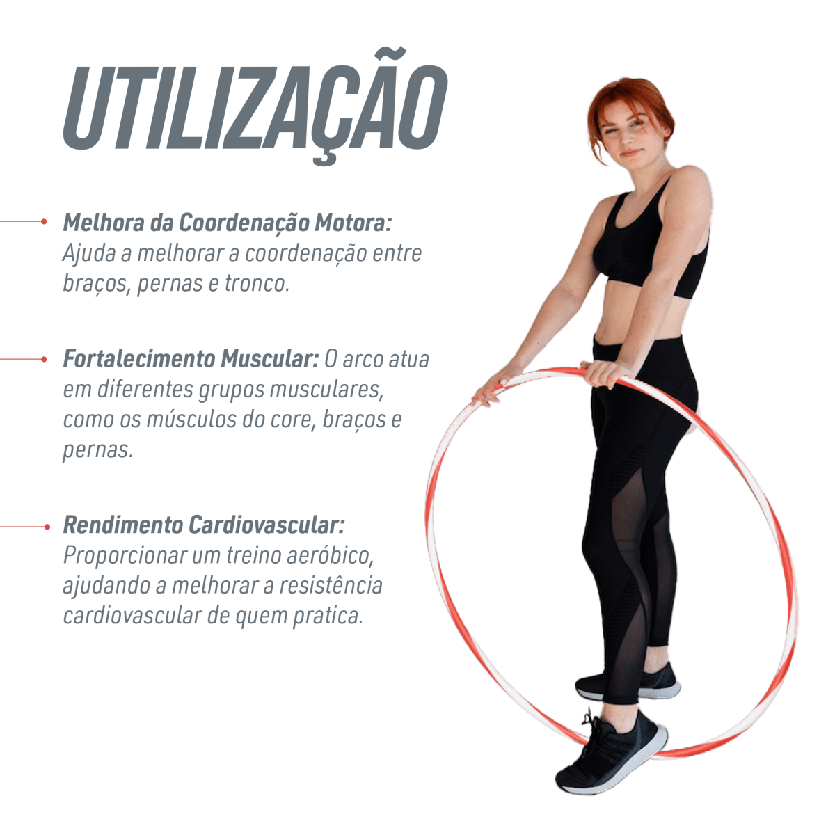 Arco de ginástica rítmica bambolê em espiral 75cm de diâmetro Gracios - Azul e Amarelo