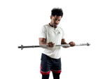 Barra de Musculação Reta 1,20m Maciça 28mm com Rosca Envolst