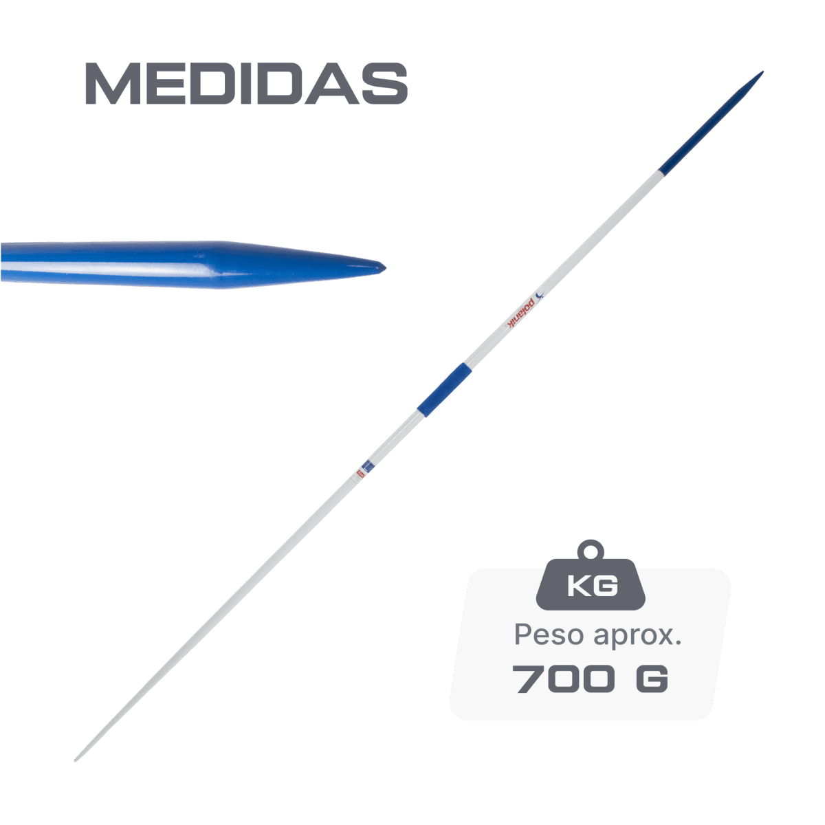 Dardo de duralumínio e aço 700g Polanik