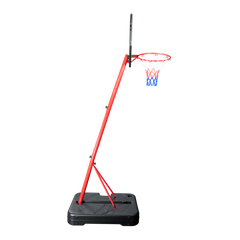 Tabela de basquete infantil móvel com poste, quadro plástico e aro Pista e Campo