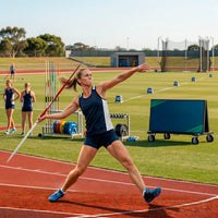 Dardo de atletismo de alumínio e aço 600g iniciante Pista e Campo - Powered by CBAt (JAL-C600)