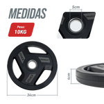 Kit 50kg Anilhas Olímpicas Profissionais Vulcanizadas Envolst