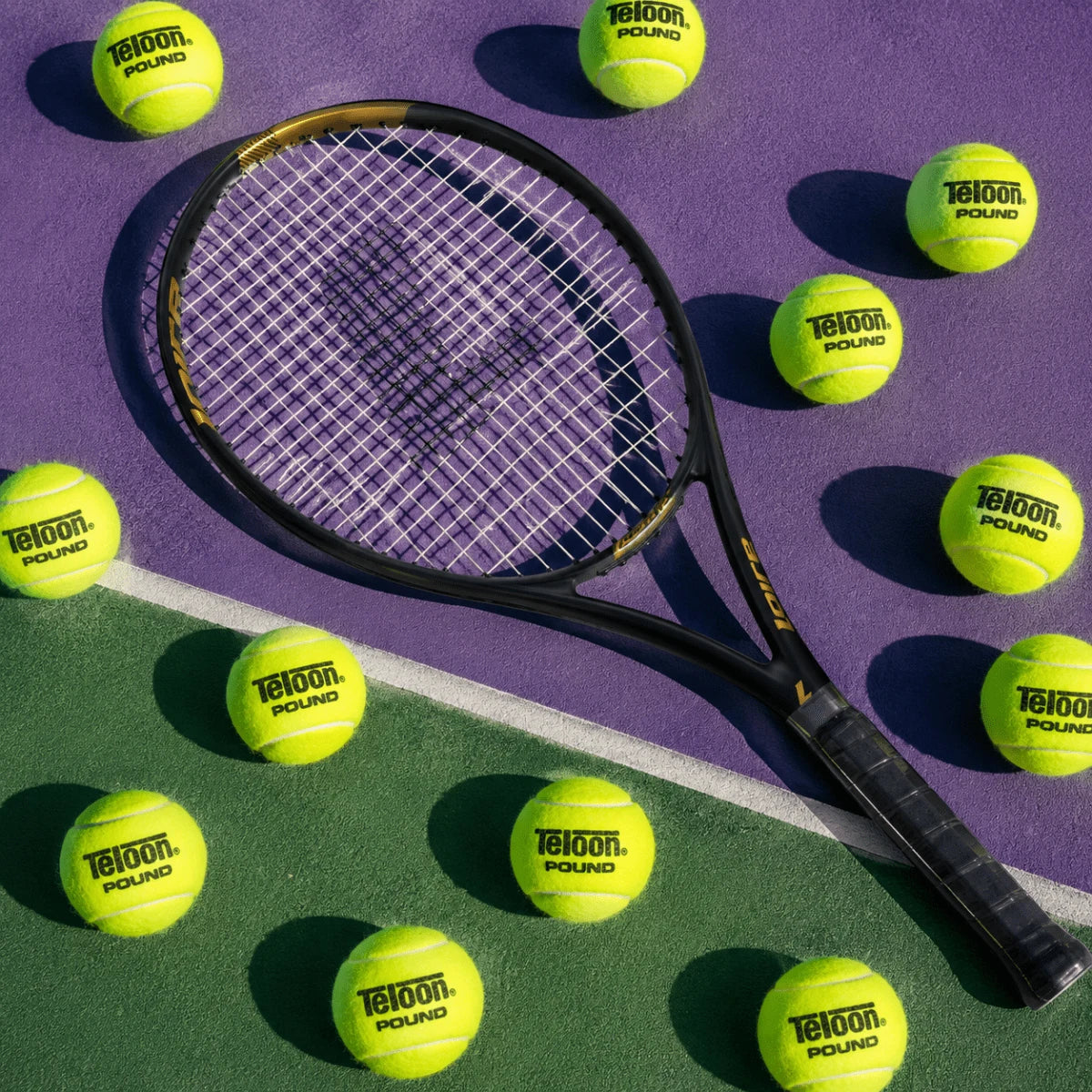 Bola de Tênis ITF Competição All Court Pound Teloon (Tubo com 3 und) Aprovada ITF				