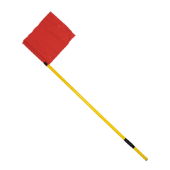 Bandeirola de escanteio oficial de futebol de campo reclinável Velden - cnj com 4 und Cor das bandeiras:Vermelho