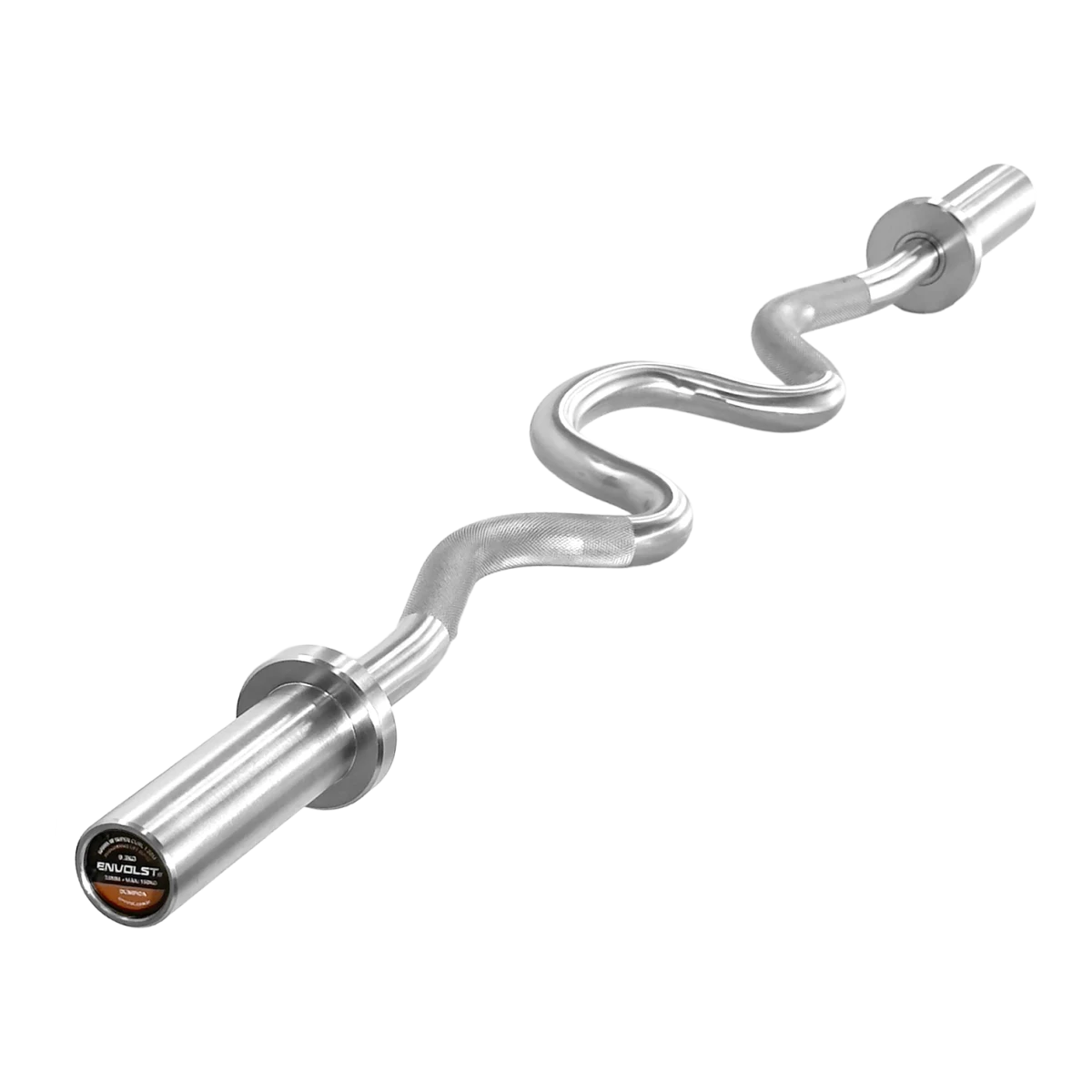Barra W Super Curl 1,20m Olimpica Hard Cromo Profissional Envolst