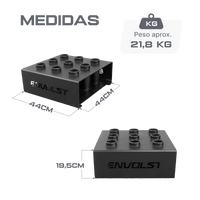 Suporte Expositor de Chão 9 Barras Olímpicas Envolst