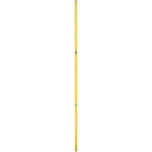 Bastão haste de PVC 1,5m desmontável amarelo Pista e Campo