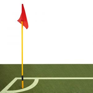 Bandeirola de escanteio oficial de futebol de campo reclinável Pista e Campo - cnj com 4 und - capa