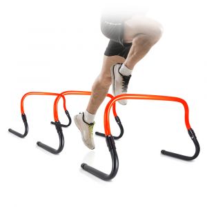 Barreirinha plástica de agilidade 48cm de largura e altura ajustável de 20 e 30cm Pista e Campo