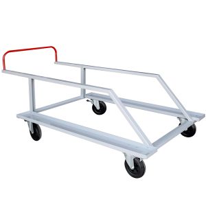 Carrinho para transporte e armazenagem de até 20 barreiras com 4 rodas Pista e Campo